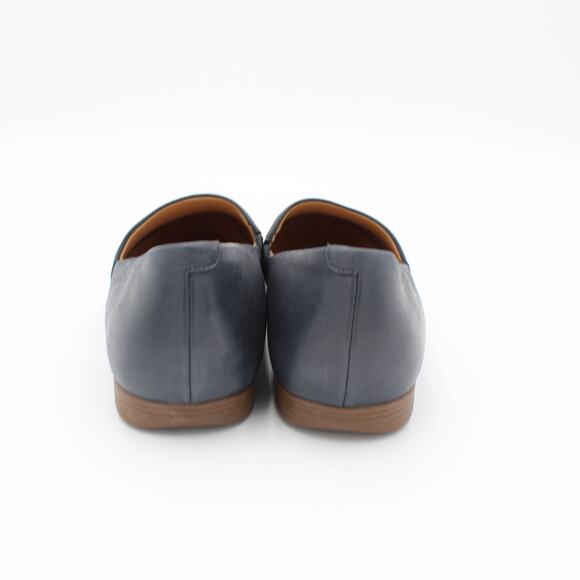 Dansko Flats Womens 39 US 8.5 Navy Blue Leather Comfort Slip On Minimal Shoes - Picture 4 of 8